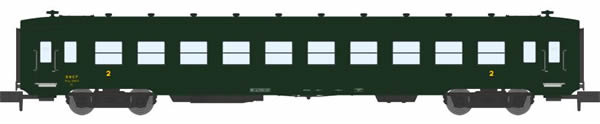 REE Modeles NW-066 - 2nd Class Passenger Coach DEV AO Short